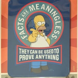 The Simpsons Vintage Motivational Tin Art